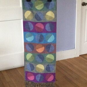 Colorful Geometric Patterned Shawl/Scarf from Fraas.
